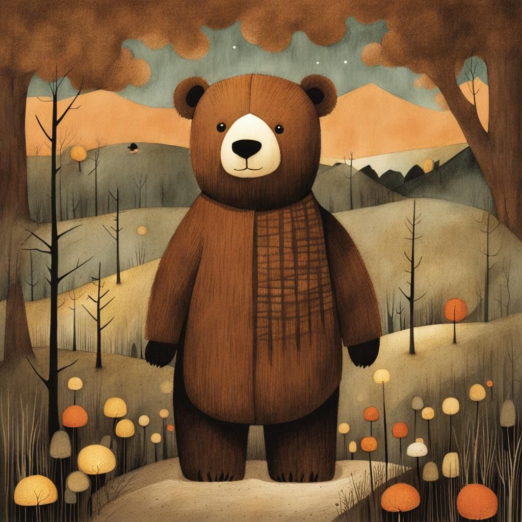 Teddy Bear Storybook Illustration