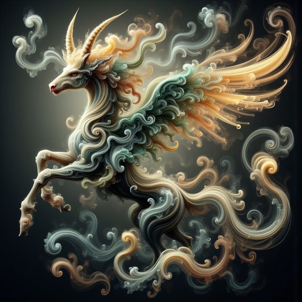 Ethereal Hatter Centaur in Tim Burton Style