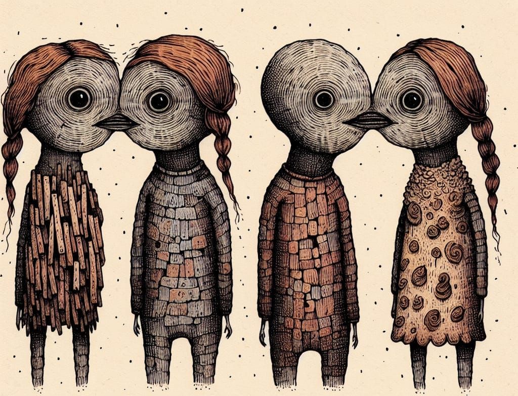 Where They Touched Split-Infinity in Their Clothes Carved from Charred and Rusty Brimstone