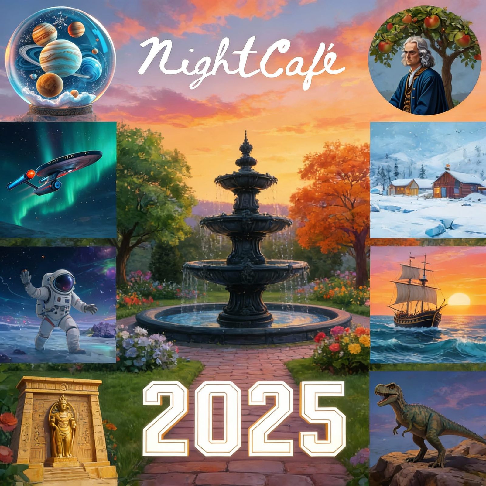 AI Art Collage: 2025 Year in Review