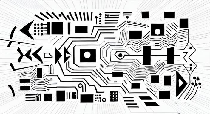 Abstract Graphic Music Notation in Art Brut Style