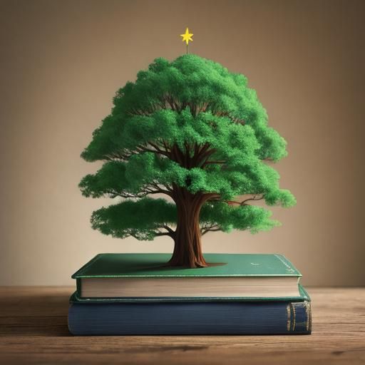 Enchanting Book Tree: A Literary Sculpture