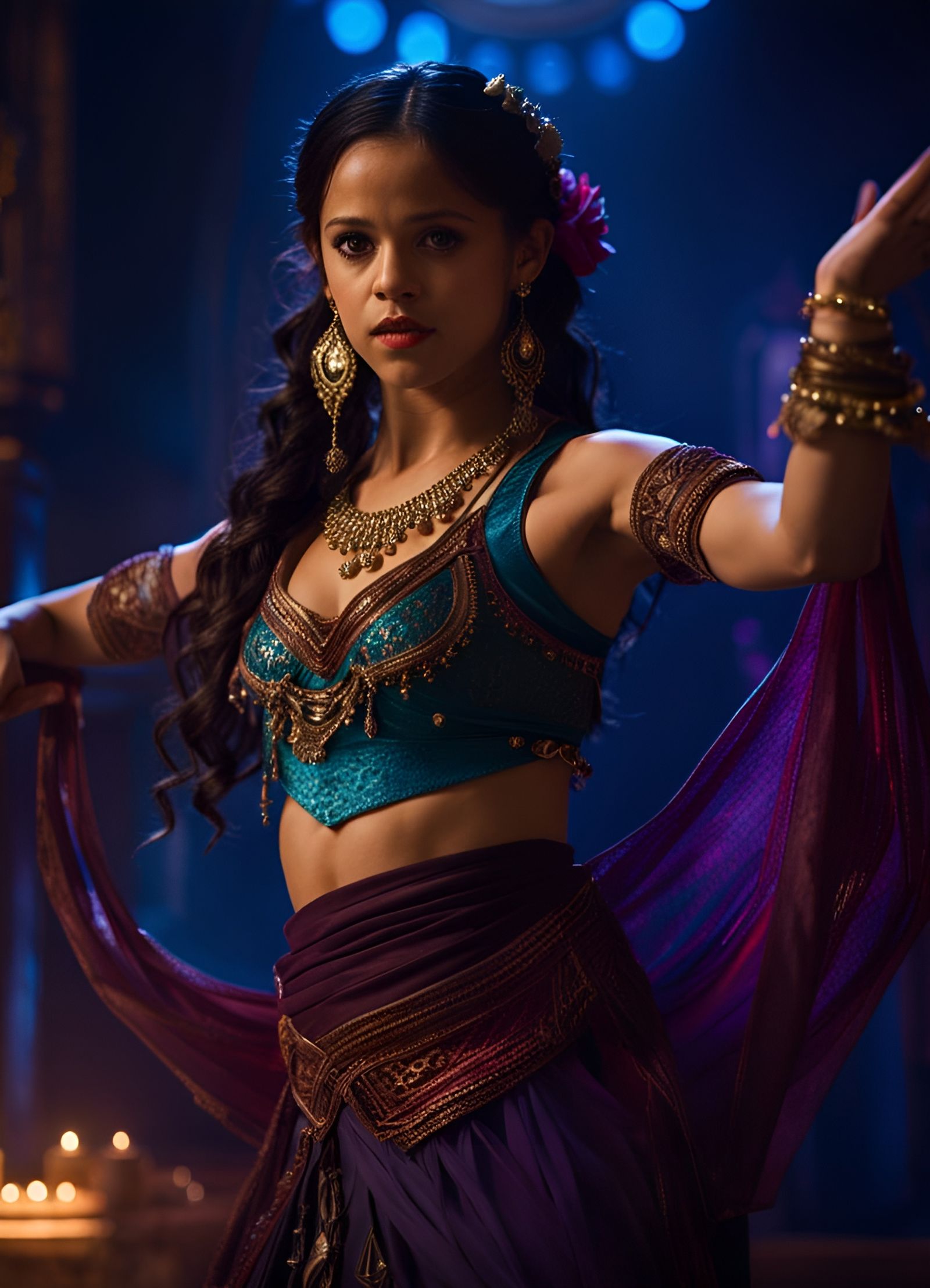 Jenna Ortega as Enchanting Belly Dancing Bard