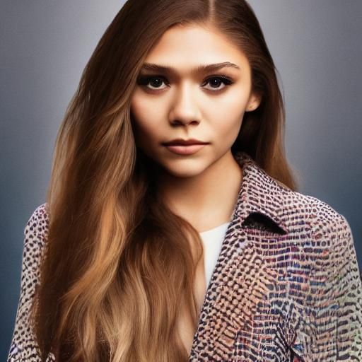 Zendaya and Elizabeth Olsen Morph Portrait