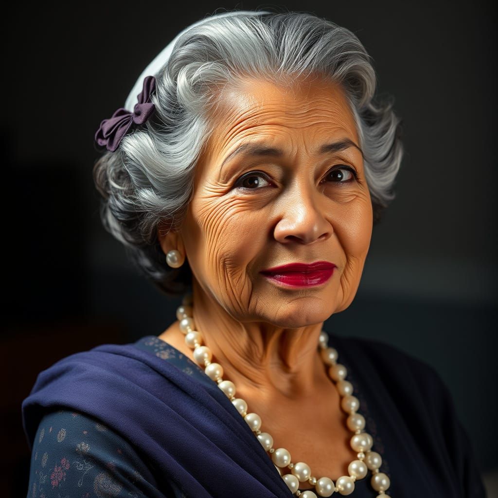 Filipina Nurse Portrait in Digital Art Style