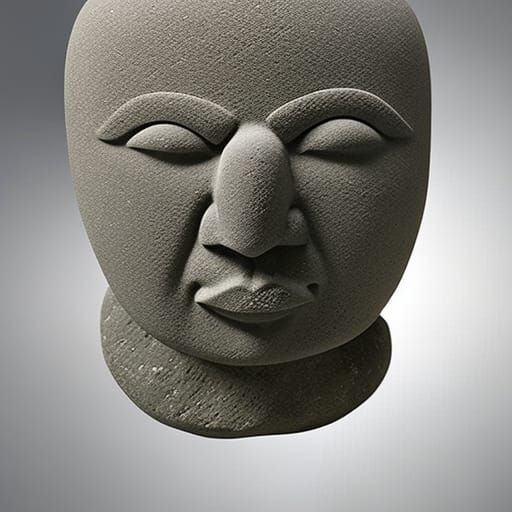 Stoned Stone Face: A Timeless Sculpture
