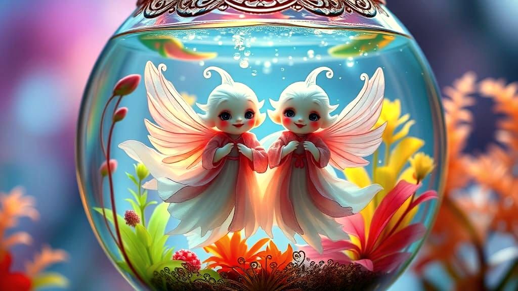 We're just two lost souls swimming in a fish bowl