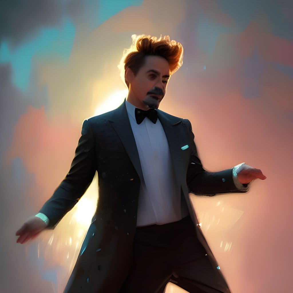 Moonlit Waltz: Detailed Portrait in Digital Art Style