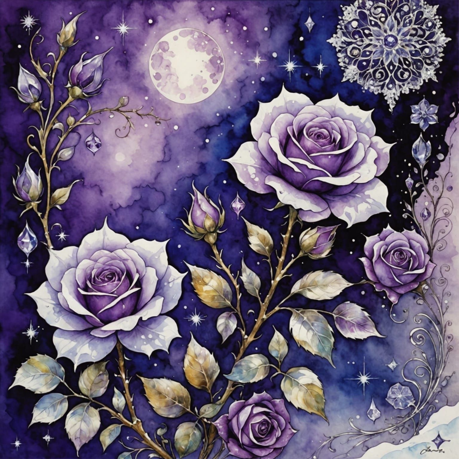 Whimsical Winter Wonderland in Vibrant Jewel Tones