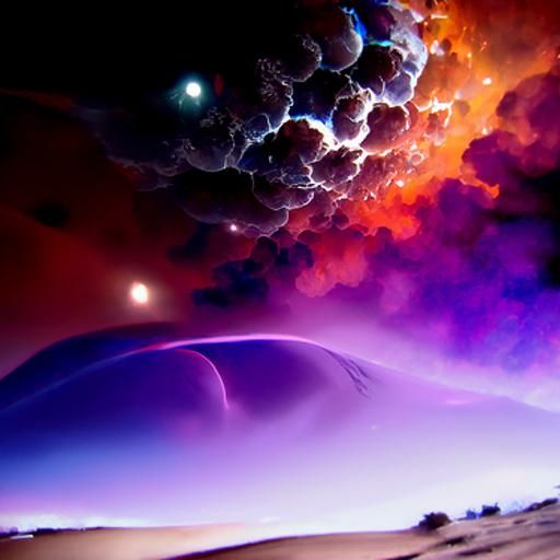 Spectacular Sci-Fi Desert Planets at Night