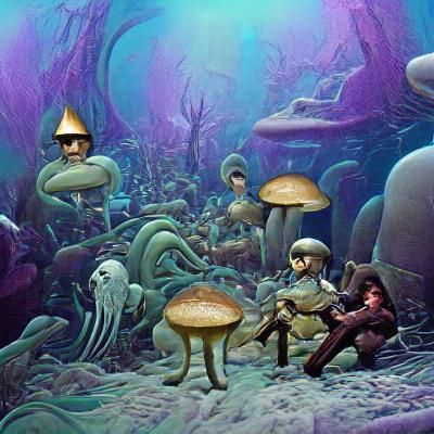 Surreal Underwater World: 20,000 Leagues, Psychedelic Style