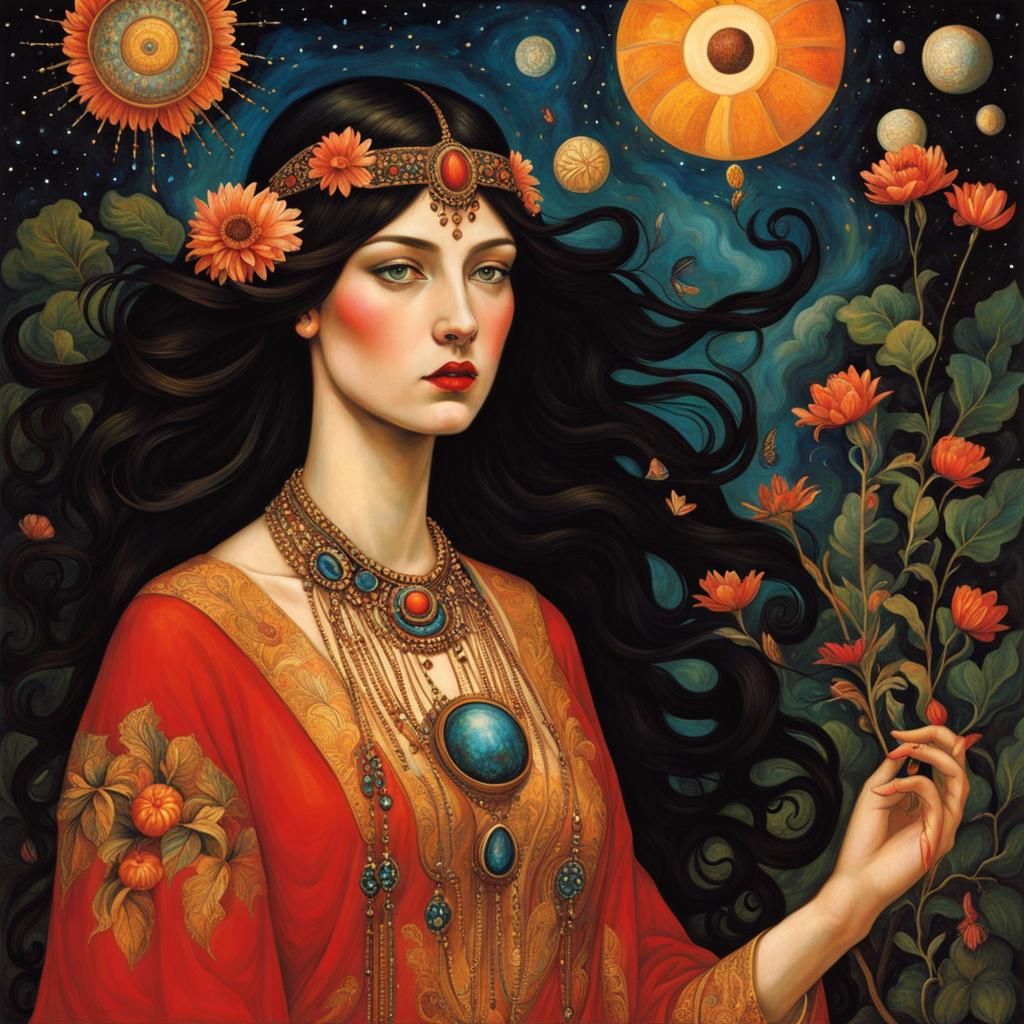 Scorpio Goddess: A Psychedelic Bohemian Fantasy