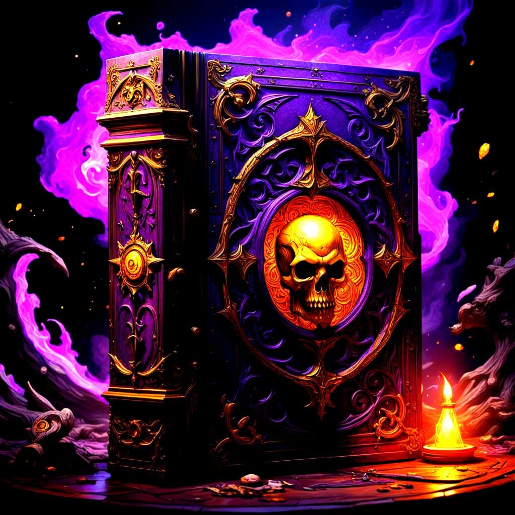 Grimoire of Evil Death: Dark Fantasy Art