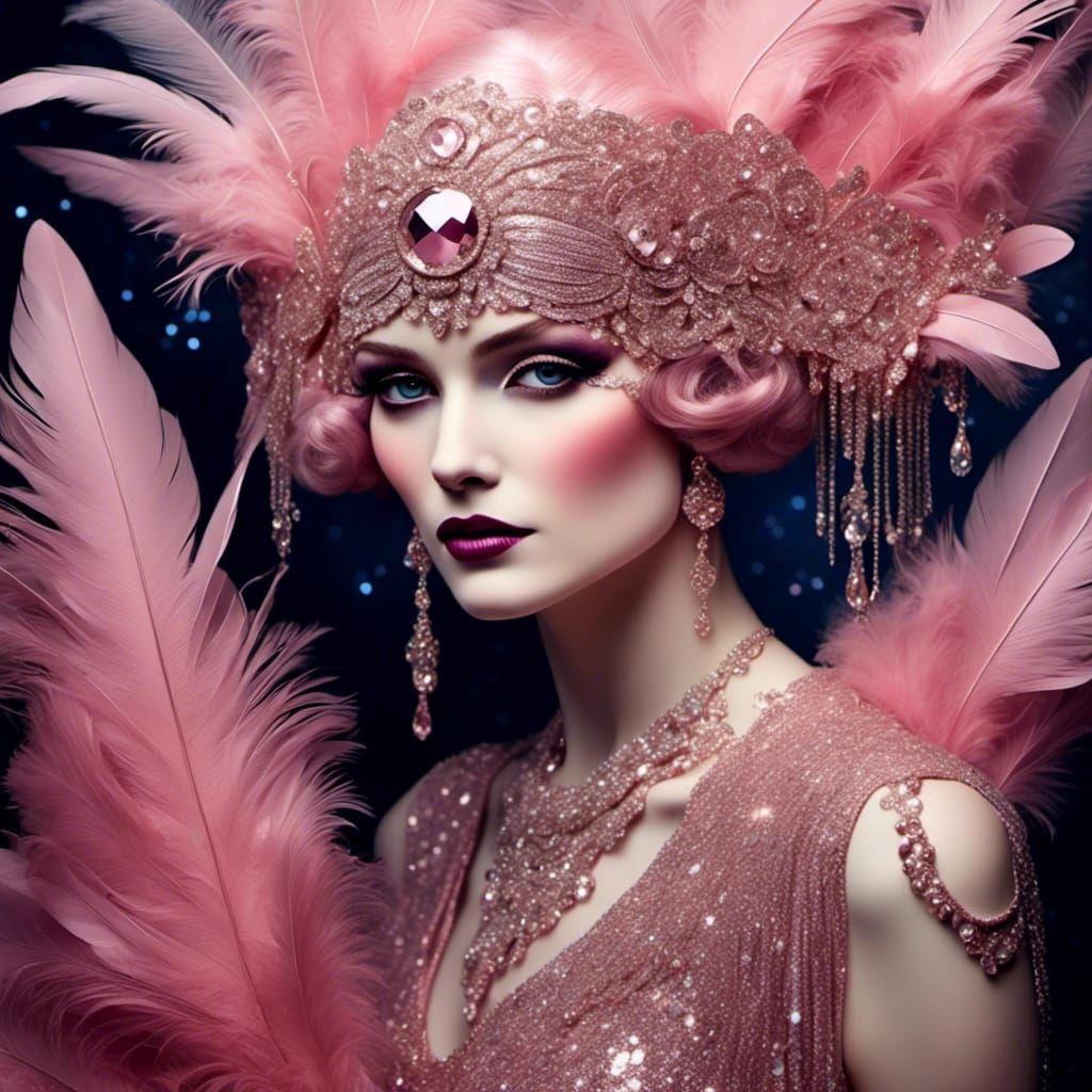 a pink flapper