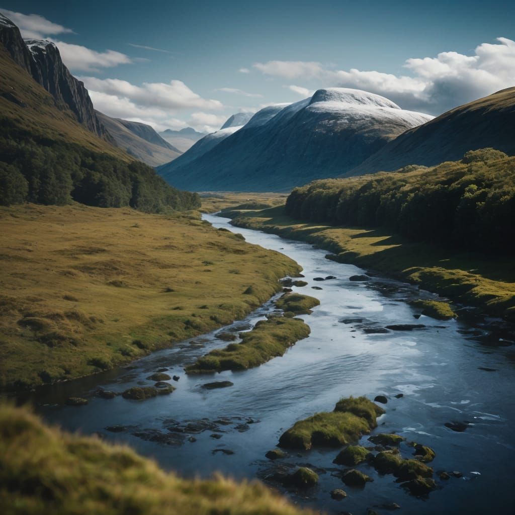 Scottish Highlands River: Professional Photography
