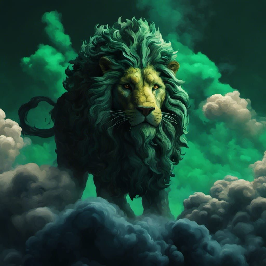 Ethereal Green Lion