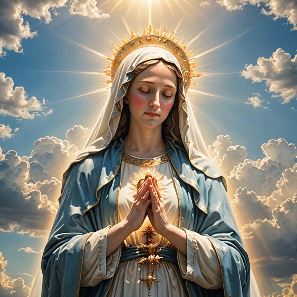 Divine Mother Mary in Heavenly Light