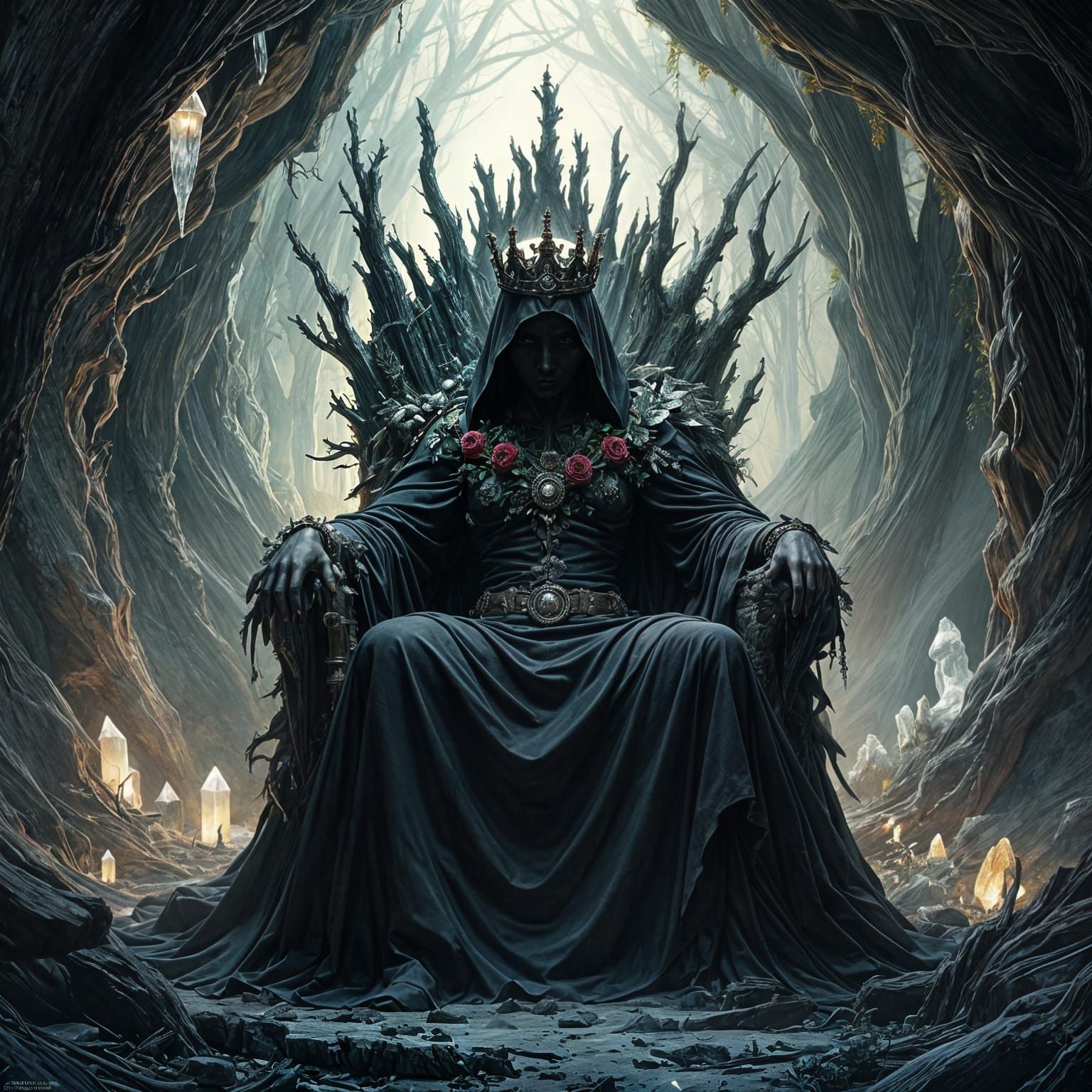 Melancholic Prince on Petrified Throne, Dark Fantasy