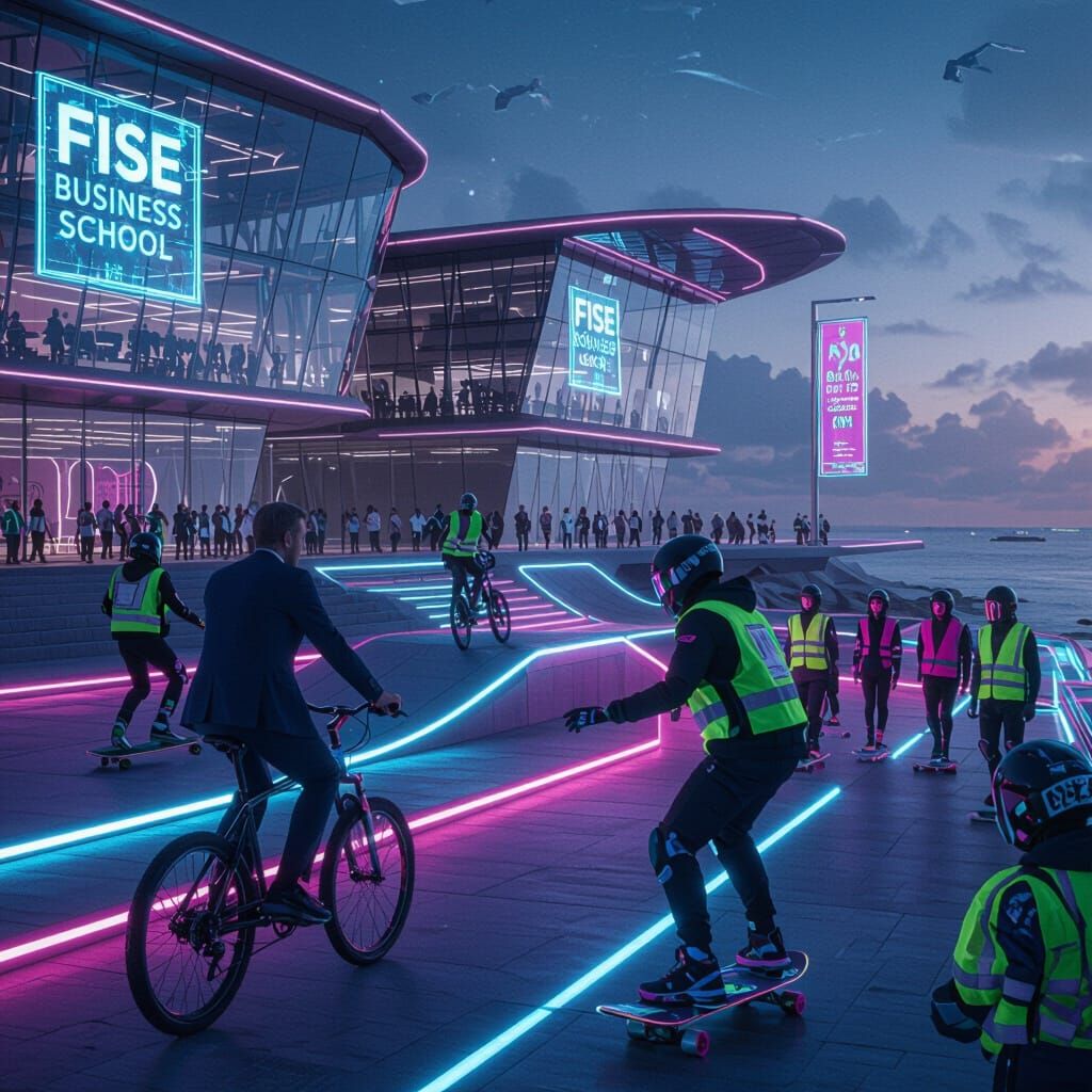 Futuristic FISE School in New Caledonia with Macron Biking