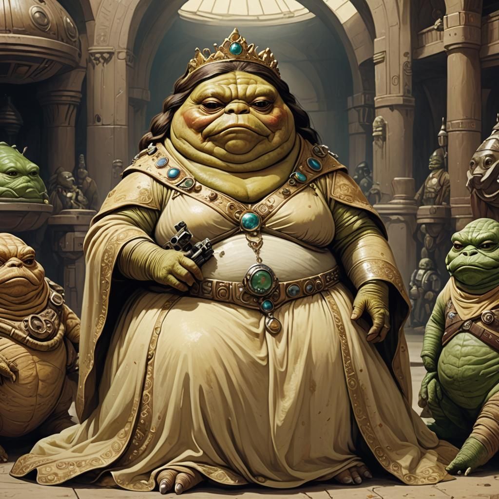 Jabba the Hutt as a Princess