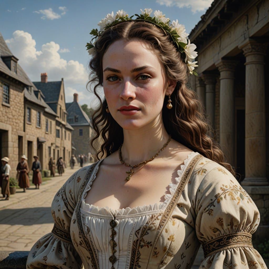 Photorealistic Portrait of Bathsheba Allen, 1746