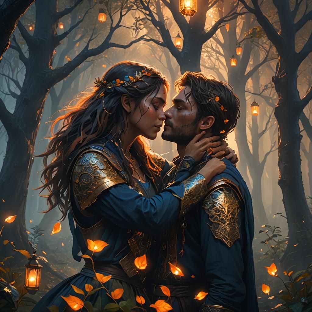 Mystical Forest Embrace: Fantasy Concept Art
