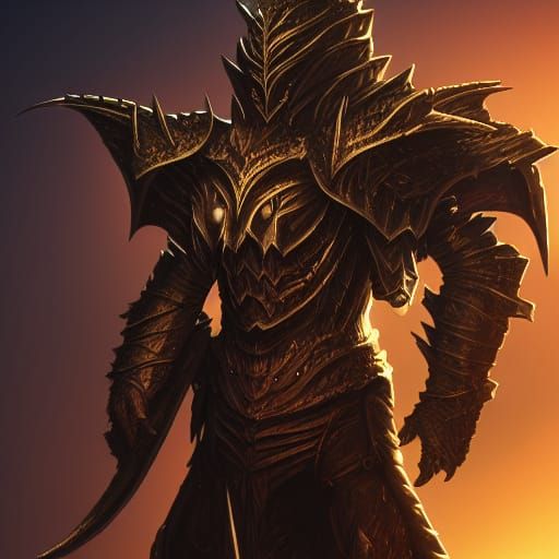 Vampiric Armor: Detailed Matte Painting
