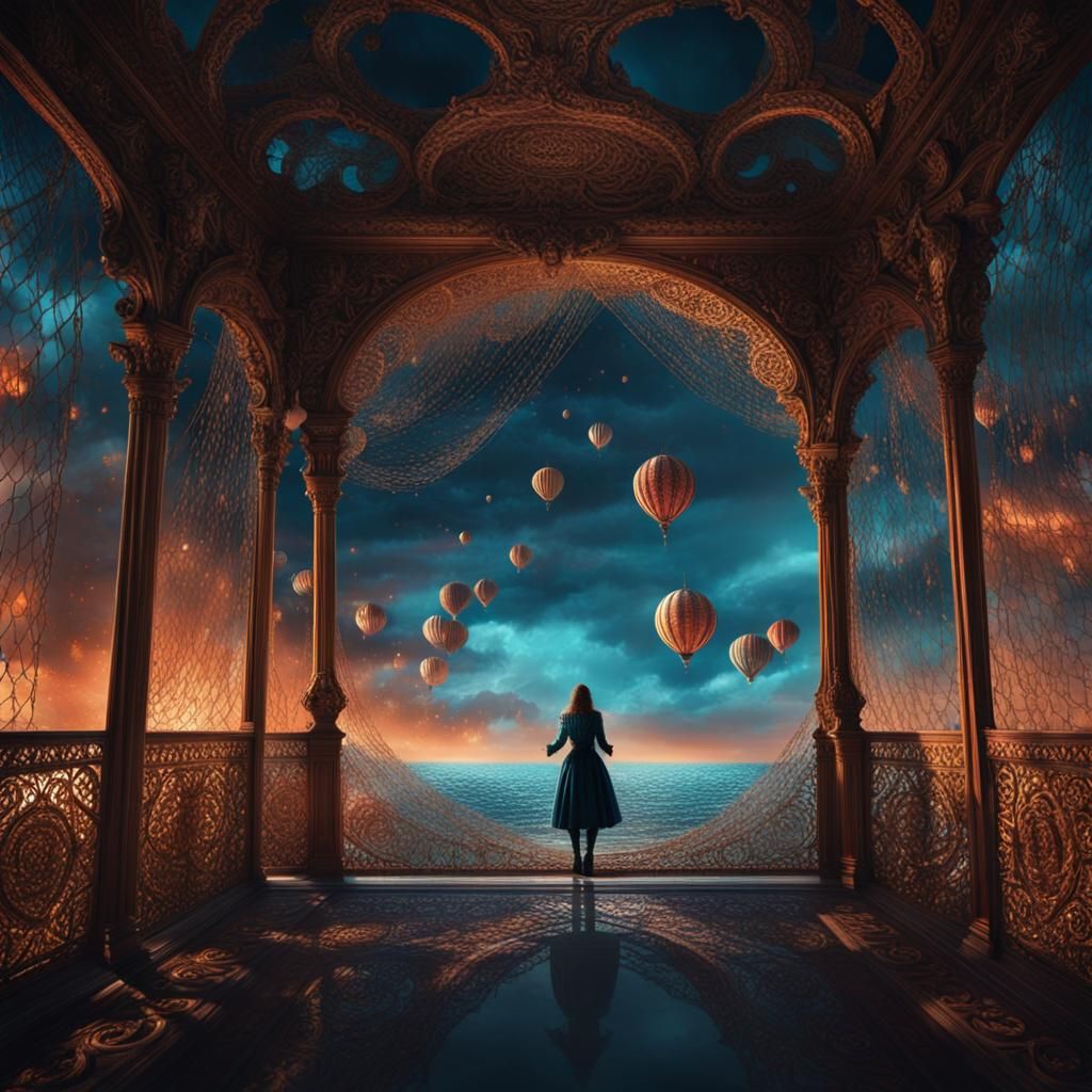 Fantastical Matte Painting with Intricate Details