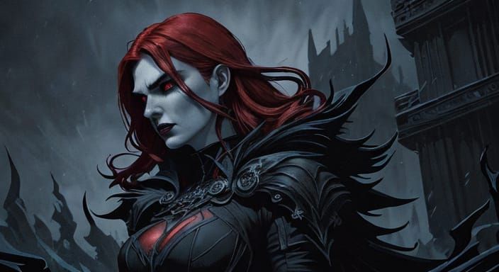 Gothic Goddesses Unite in a Dark, Snowy Night