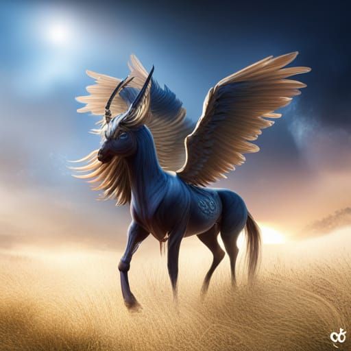 Horned pegasus