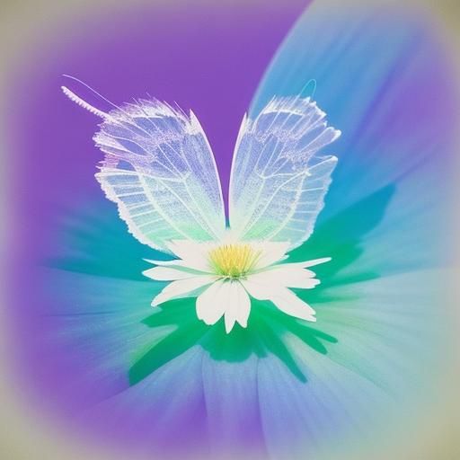 Dreamy Photogram Art: Flowers and Butterfly Wings