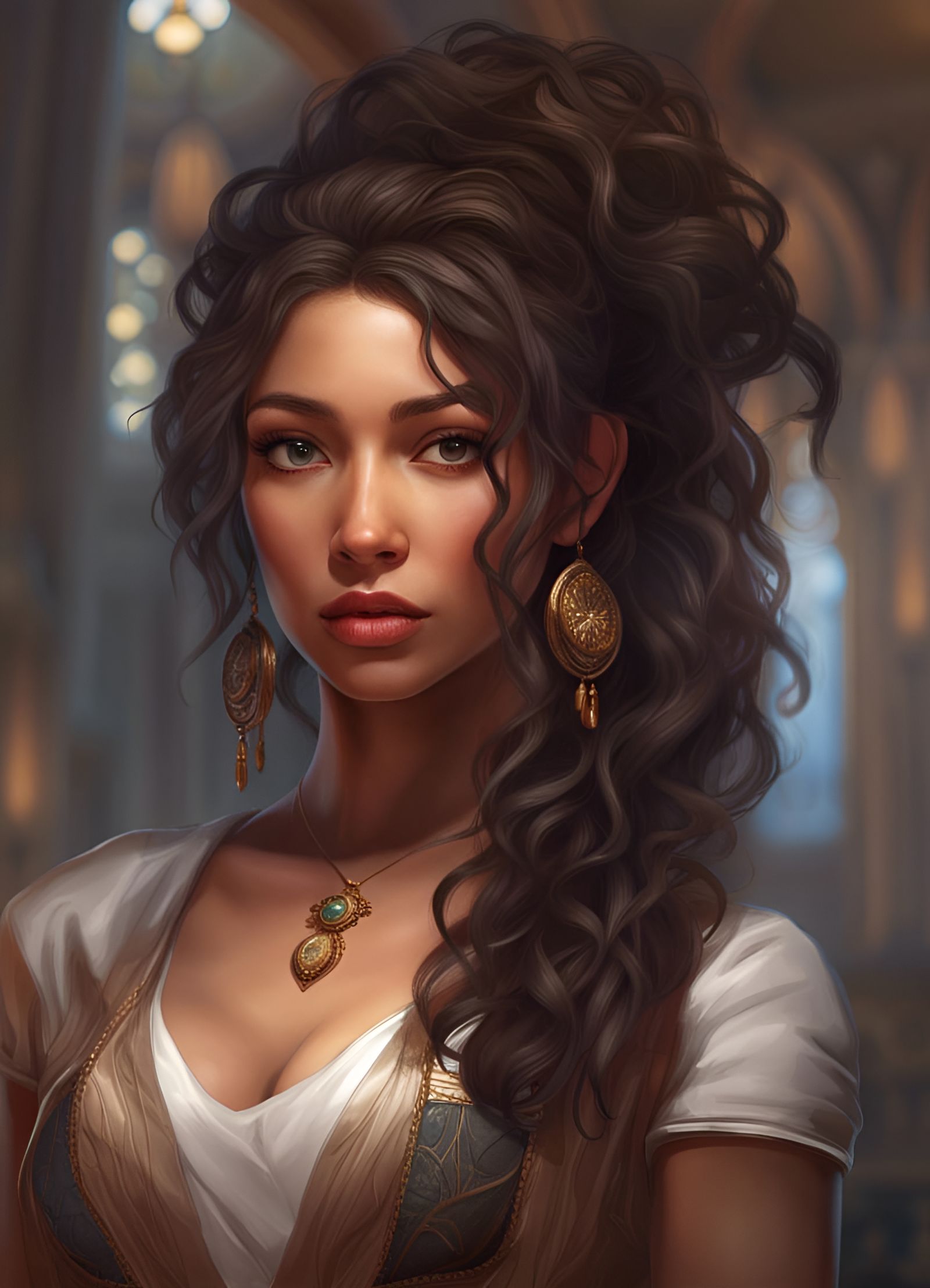 Detailed Portrait of a Beautiful Woman, 8k Resolution