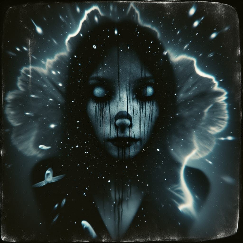 Ethereal Goddess Weeping Tears of Starlight