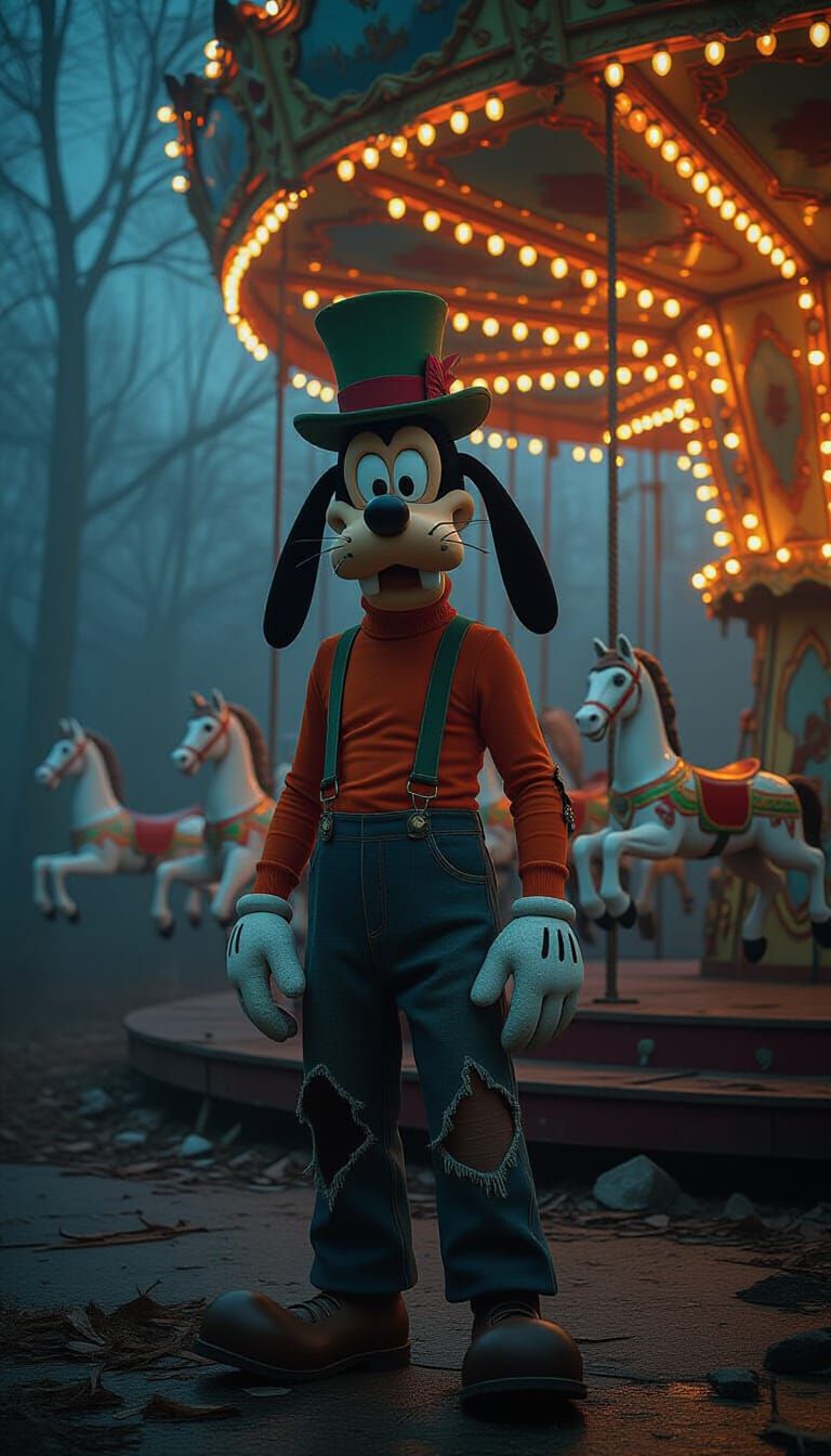 Grotesque Goofy: A Dark Whimsical Horror Reimagining