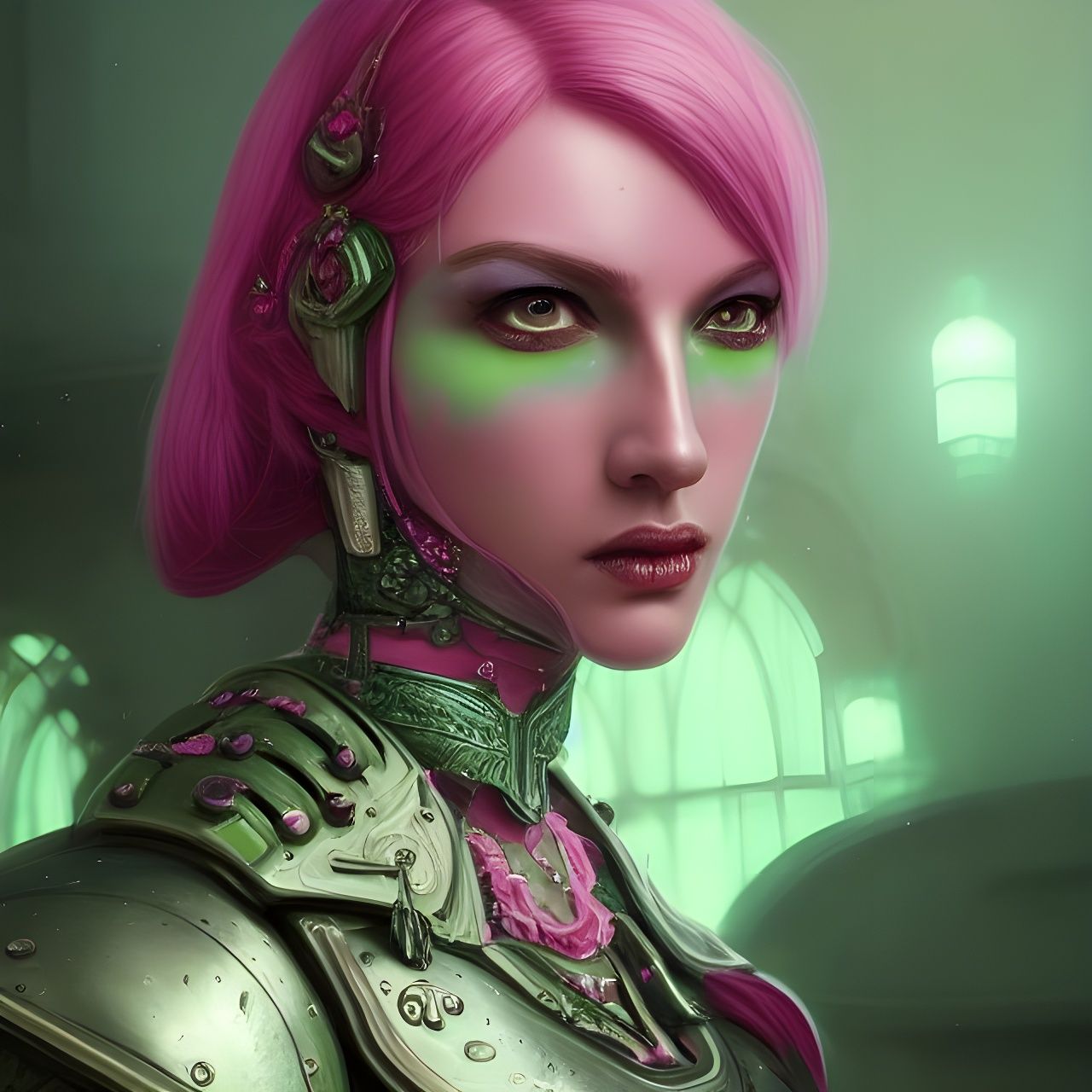 Gothic - Pink & Green📍