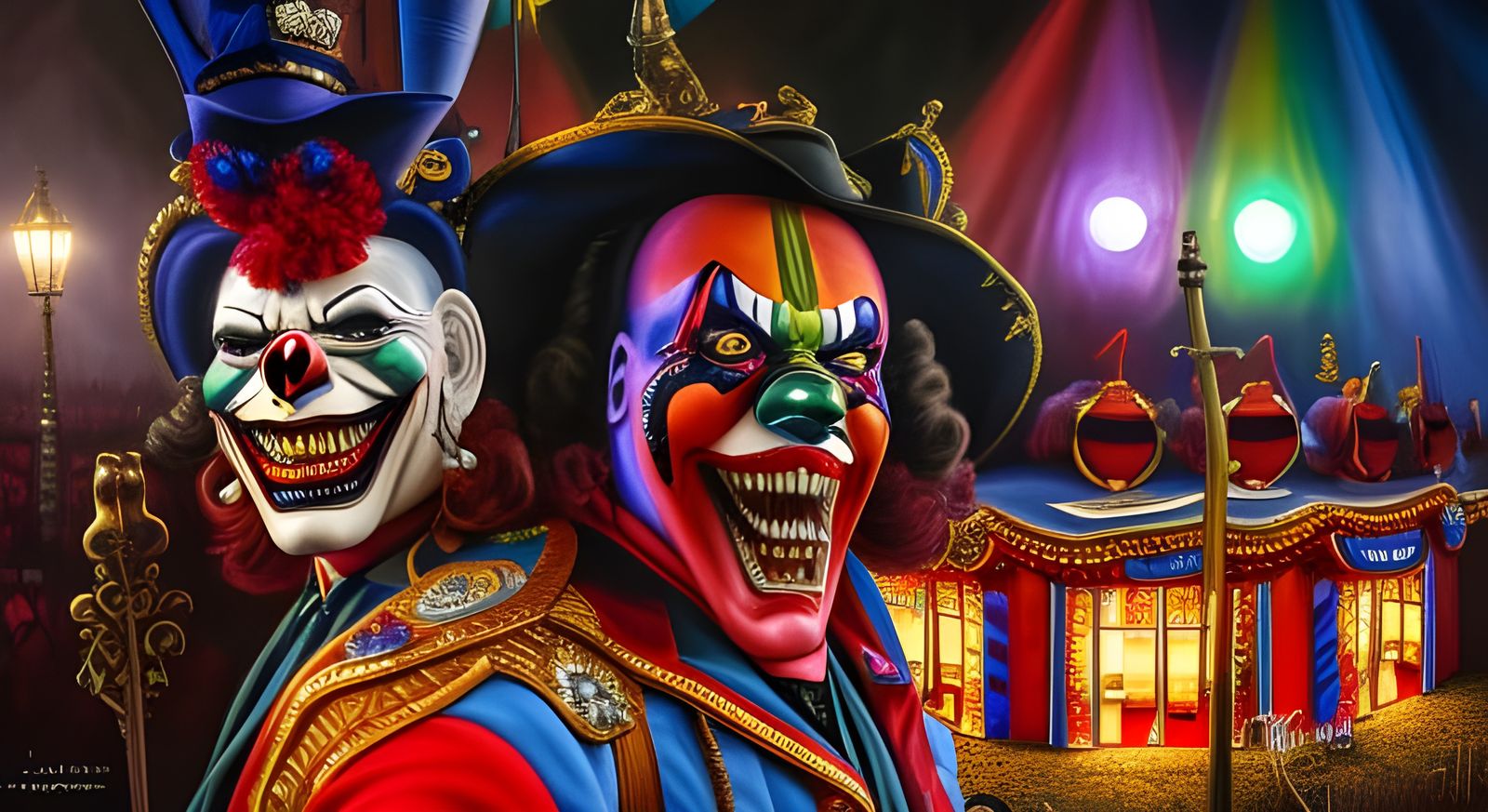scary circus clowns