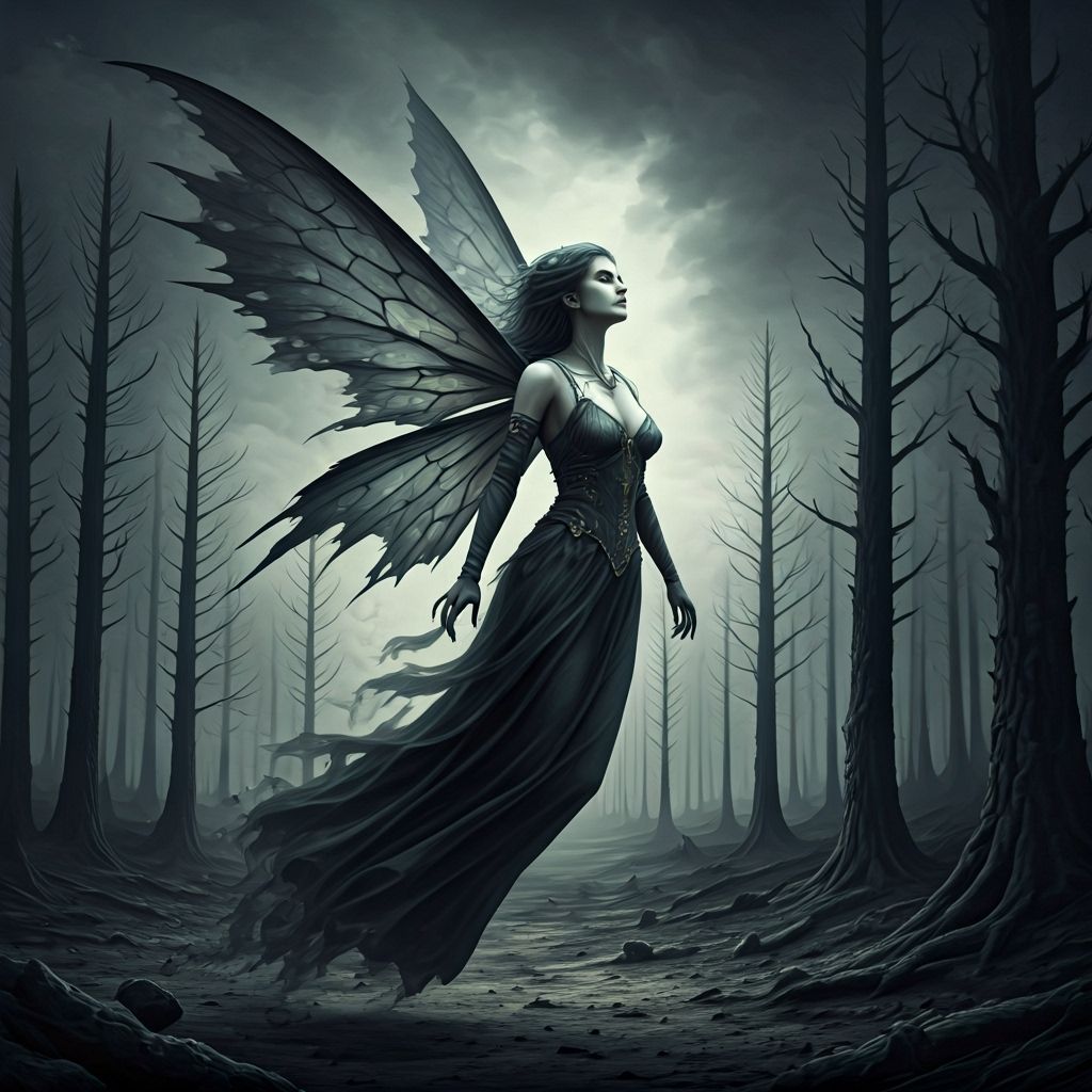 Ash Fairy in Charred Forest
