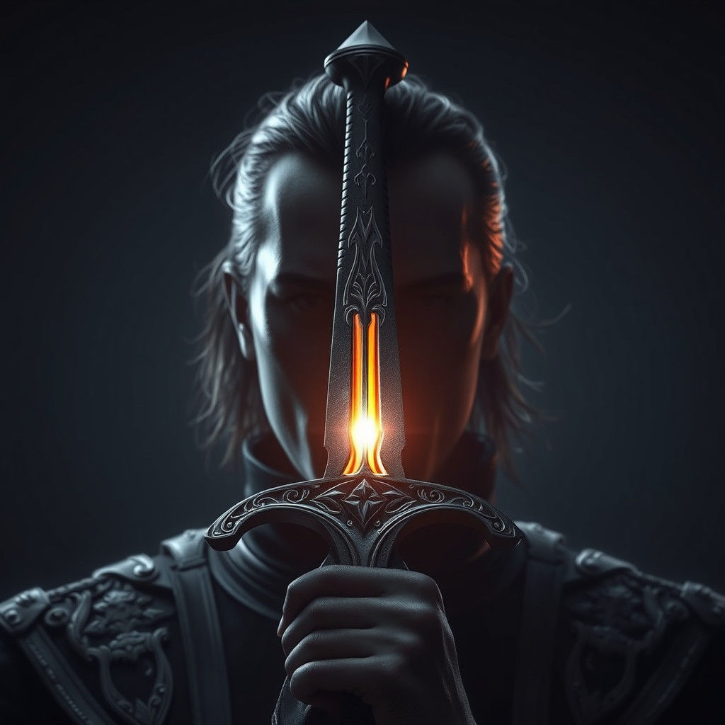 Mystical Blade Awaits Heroic Purpose in Dim Light