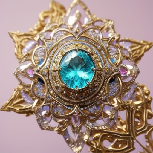 Glistening Gemstones: 3D Anime Jewelry Design
