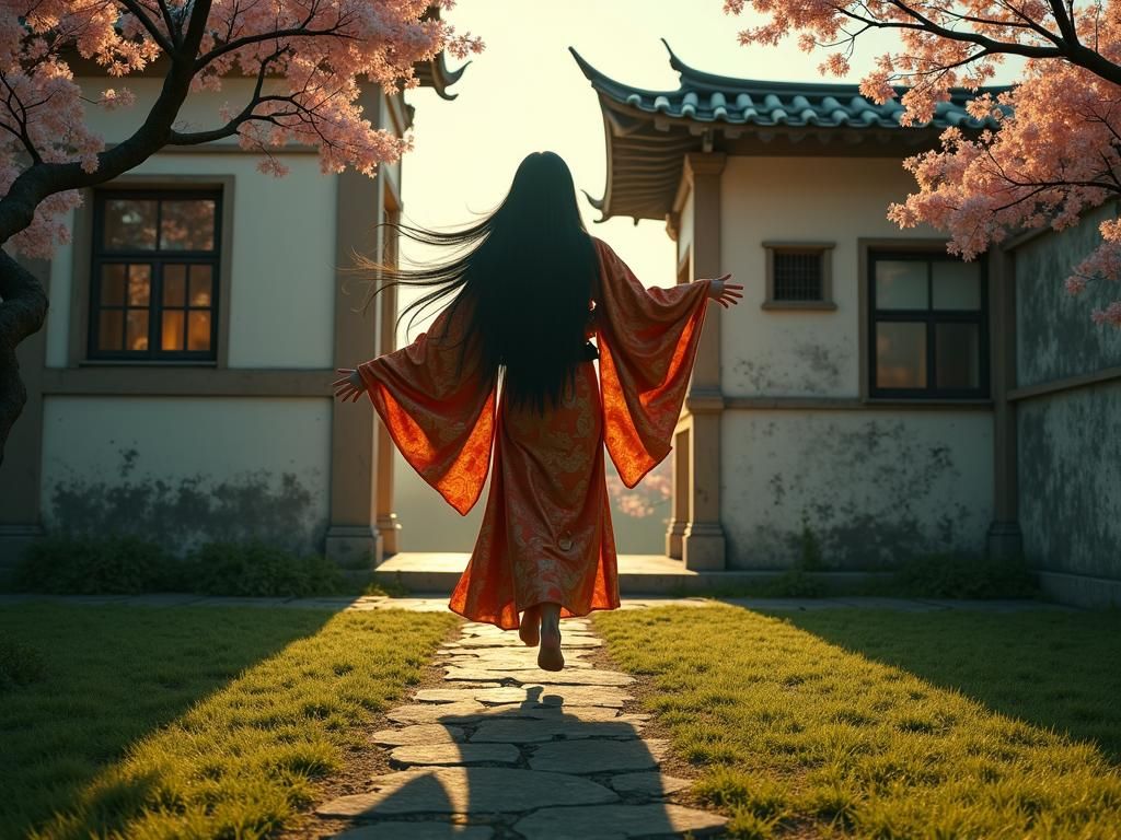 Mystical Steampunk Girl Emerges in Dark Fantasy World