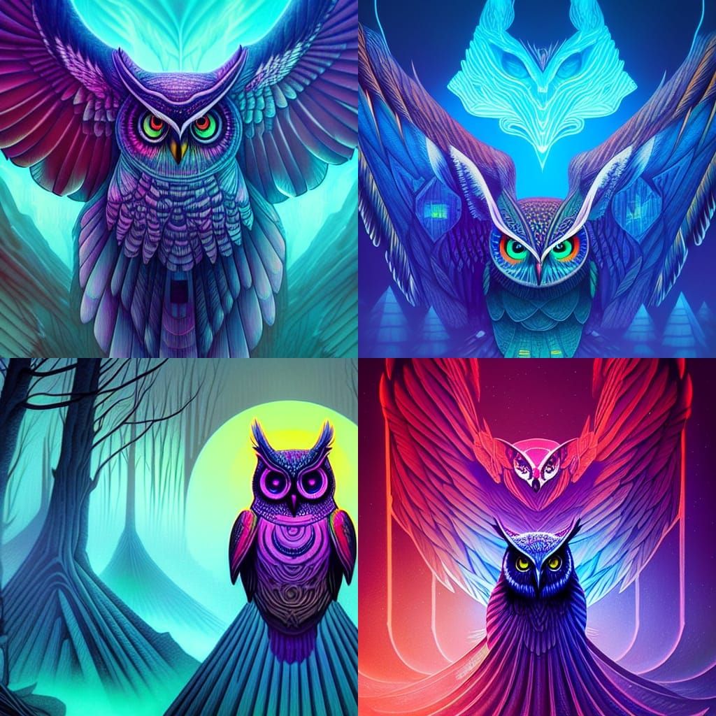 Tarot Back Owl Concepts