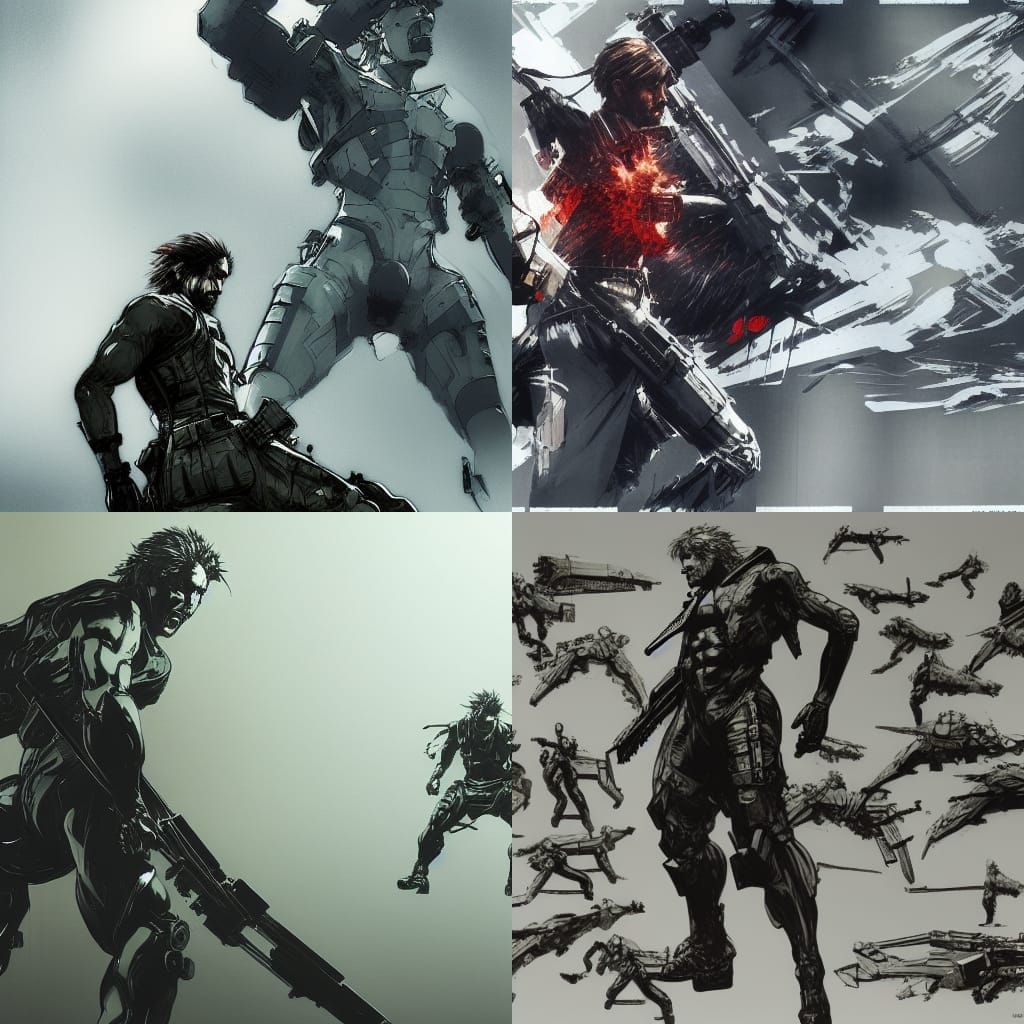 Metal Gear Rex Concept Art in Digital Painting Style