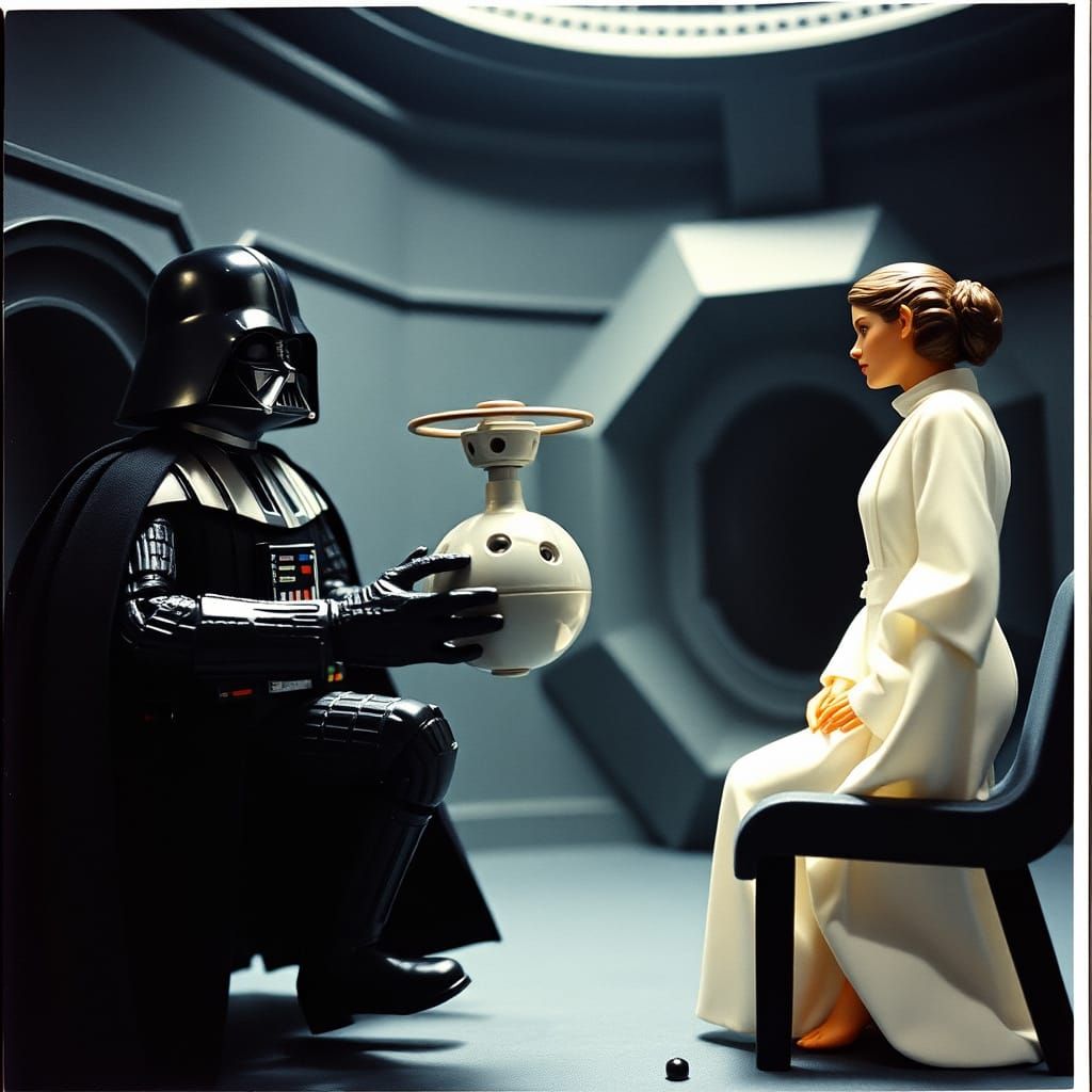 Darth Vader Interrogates Princess Leia in Iconic Death Star ...