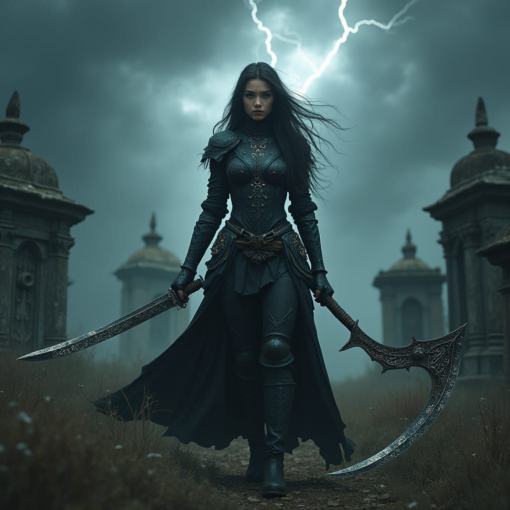Ethereal Warrior of the Stormy Graveyard