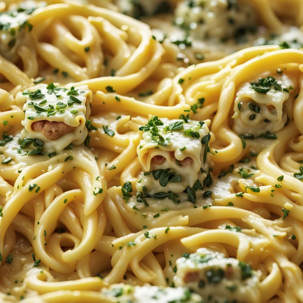 Dragon Eye Carbonara: Hyperrealistic Food Photography