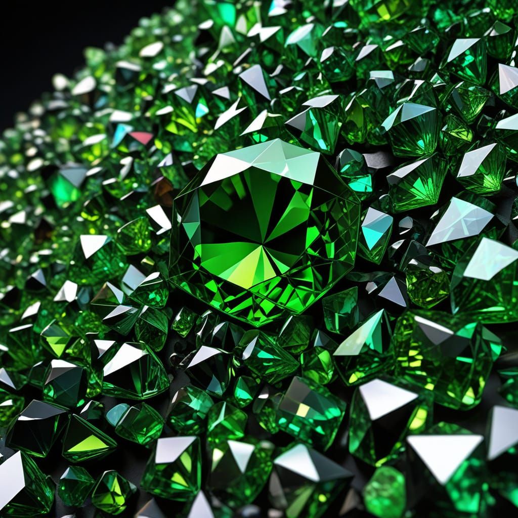 Glowing Peridot Gemstone in Macro Photography