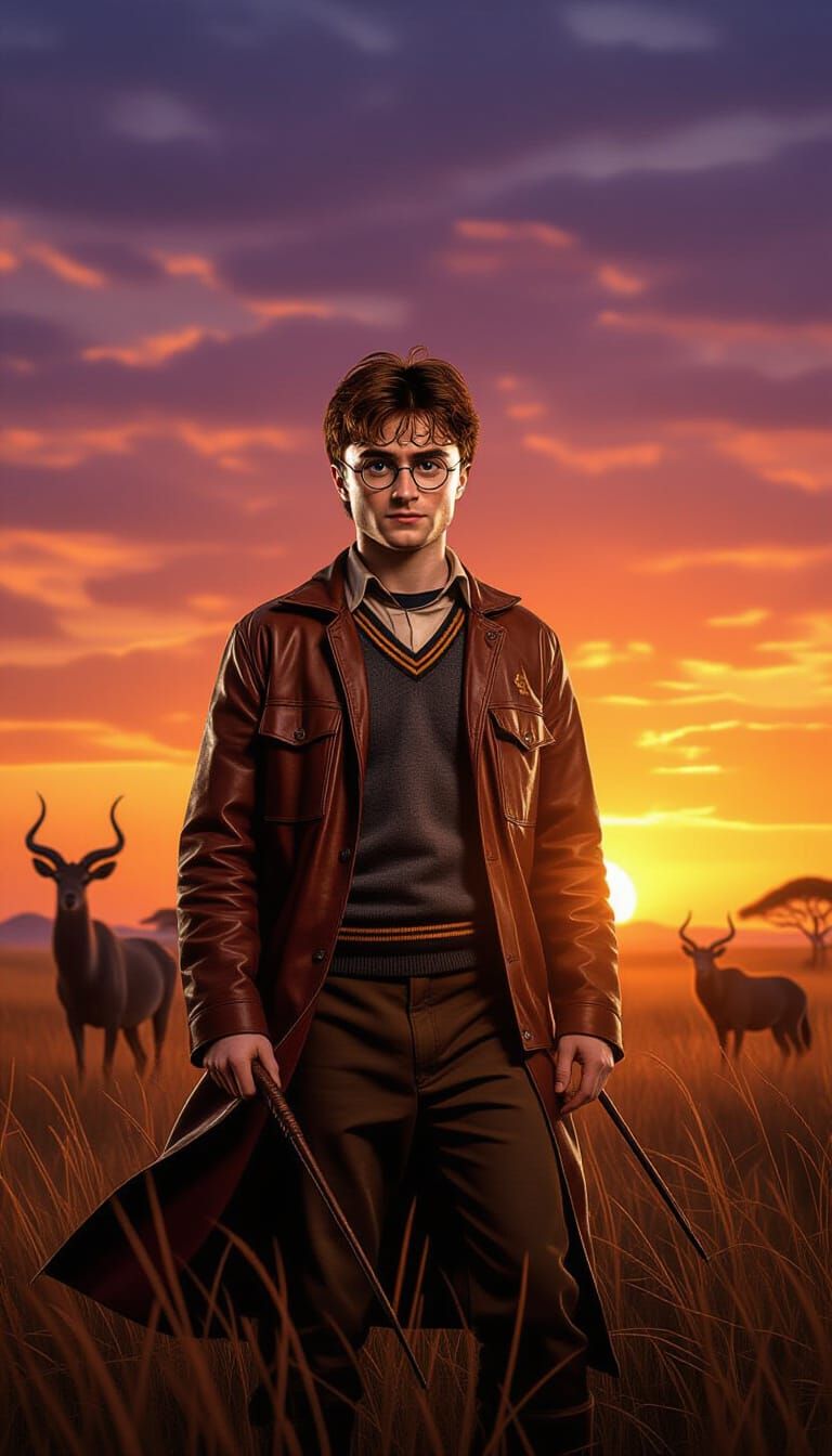 Harry Potter's Safari Adventure: Matte Painting Style