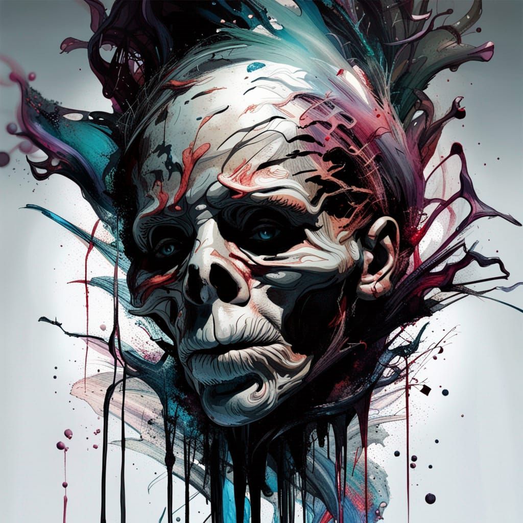 Ethereal Specter in Dark Ink Splendor