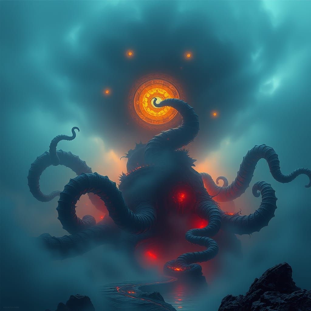 Ethereal Mystical Landscapes in Surrealist Style