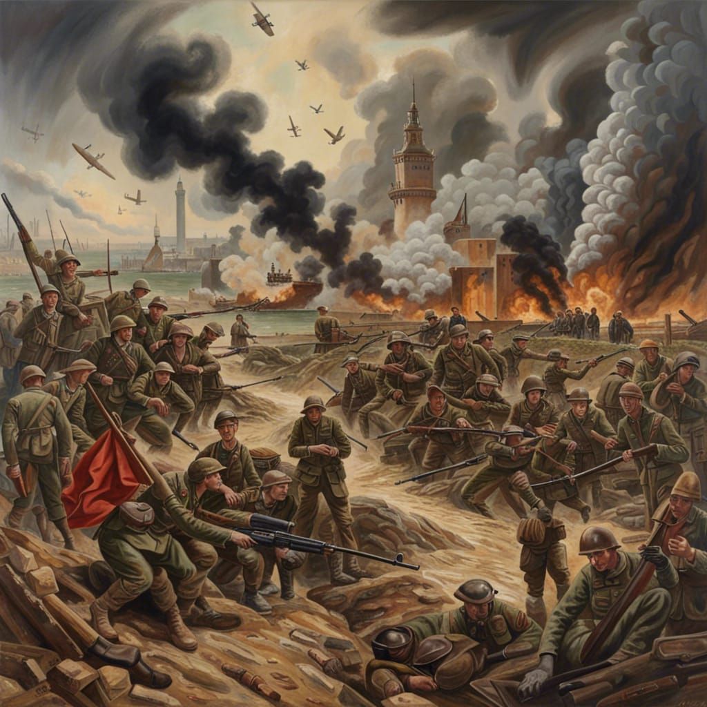 World War II: A Renaissance Style Painting